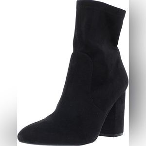 Steve Madden Black Echo Suede Booties
